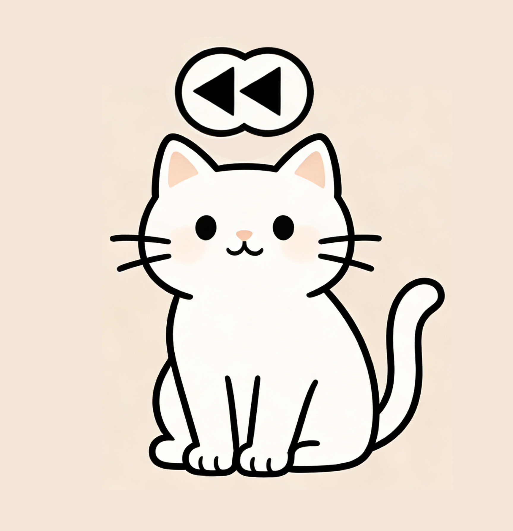 倒带猫品牌LOGO图标